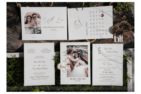 Thiệp cưới nhà Lali - Mẫu B0282