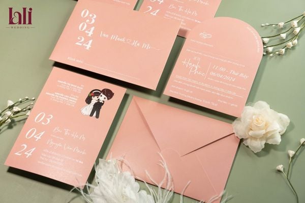 Thiệp cưới nhà Lali - Mẫu B0102